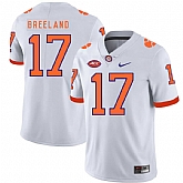 Clemson Tigers 17 Bashaud Breeland White Nike College Football Jersey Dzhi,baseball caps,new era cap wholesale,wholesale hats